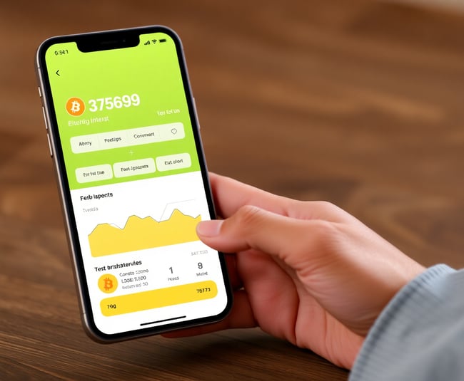 Bitcoin Investment App in Use