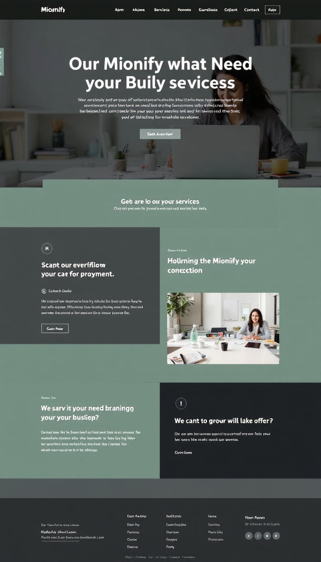 Simple One-Page Business Website Design