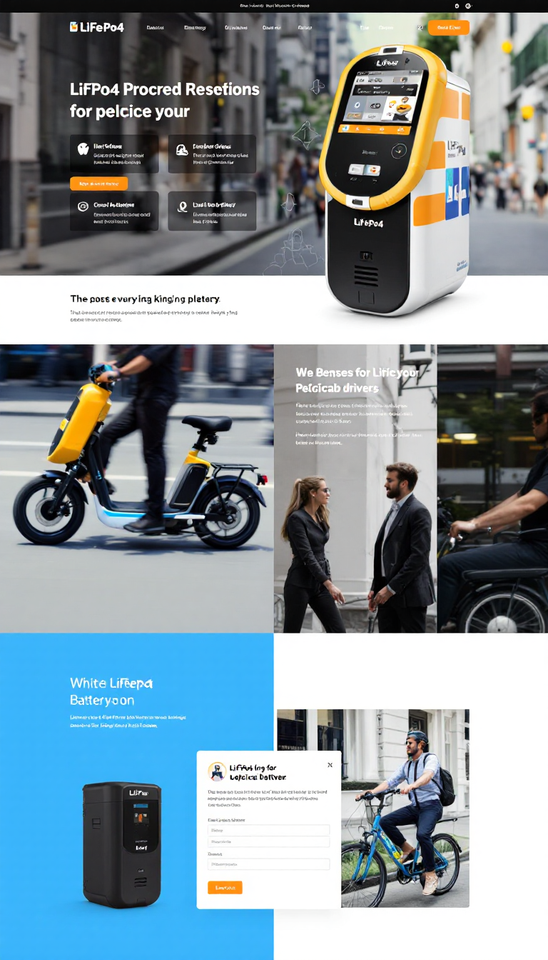 LiFePo4 Battery Benefits for Pedicab Drivers Microsite