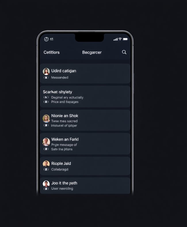 Messaging and Collaboration App Interface