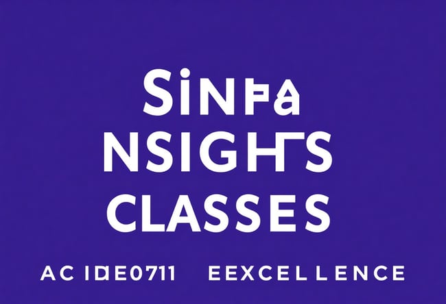 Sinha Insights Academic Excellence Logo