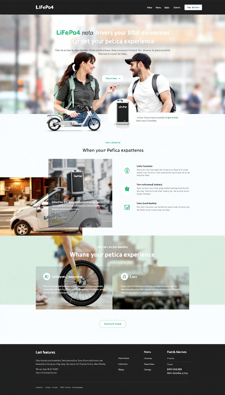 LiFePo4 Battery Microsite for Pedicab Drivers