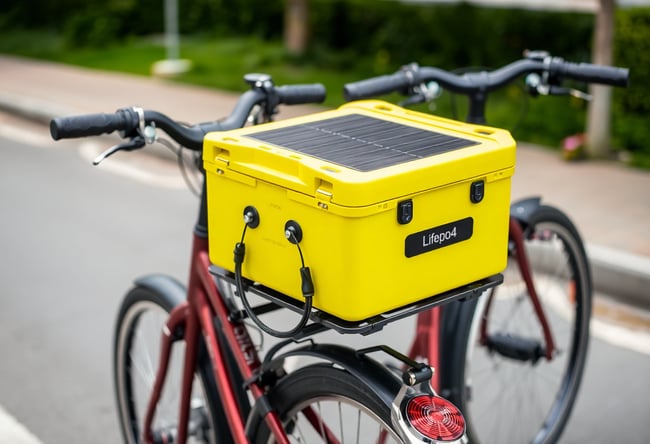 Compact Lifepo4 Battery on Pedicab