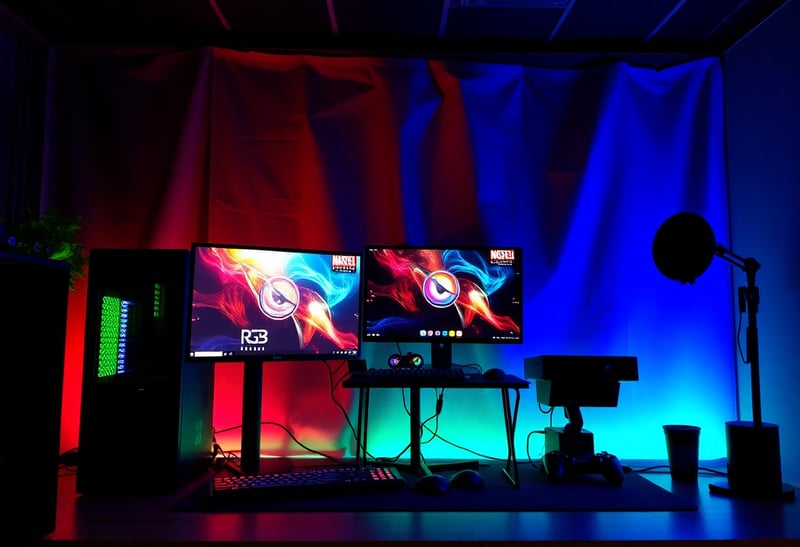 Setup Gamer com RGB e Periféricos Modernos