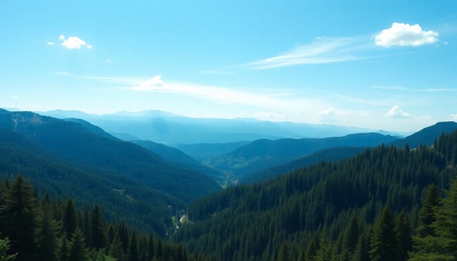 Scenic Valley and Mountain Landscape