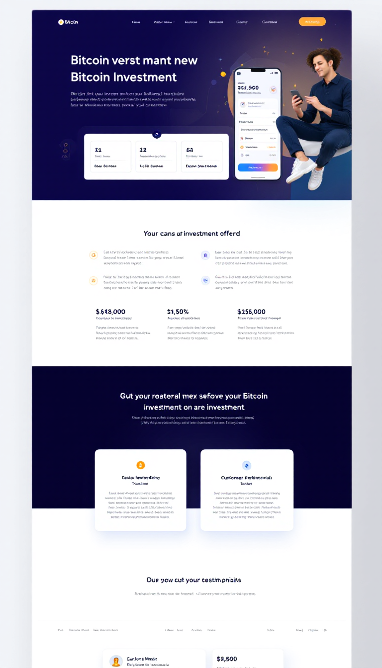 Bitcoin Investment Business Website Design