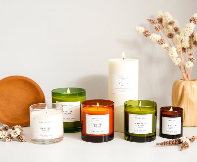 Artisanal Minimalist Candles Collection