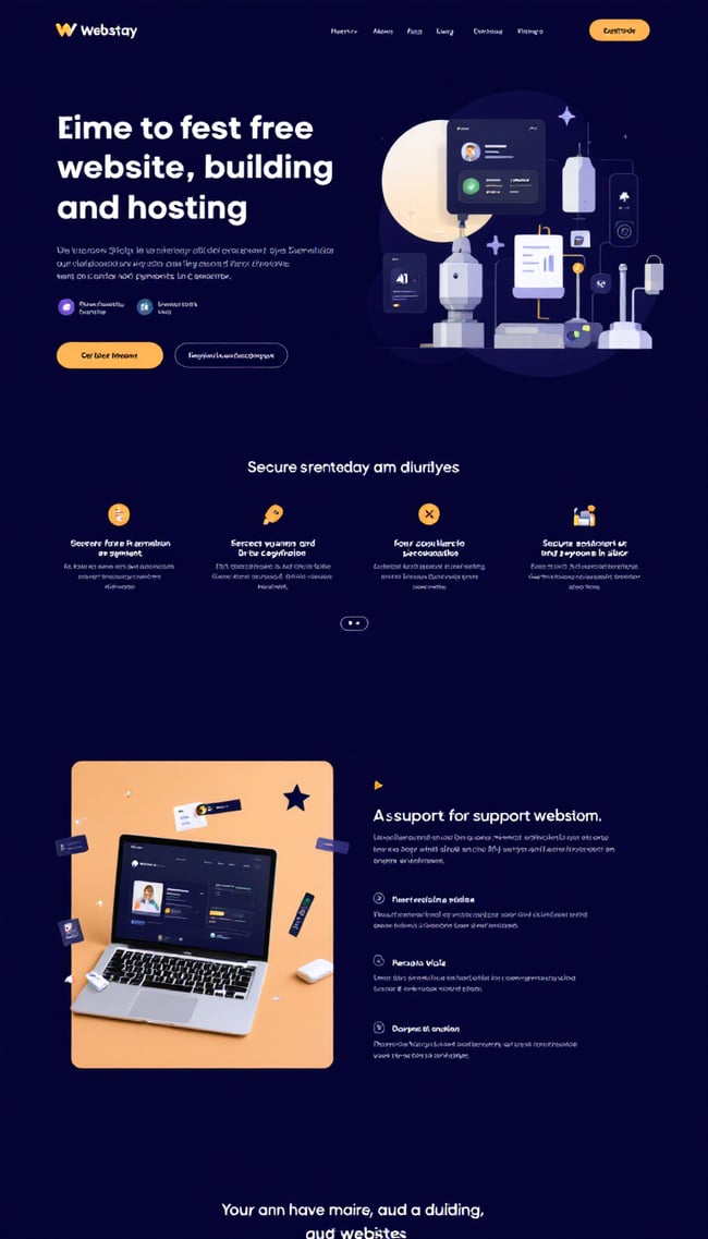 Webstay Landing Page Design