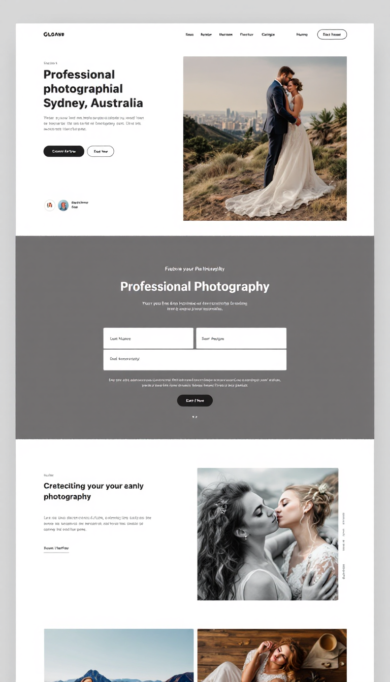 Elegant Photography Portfolio in Sydney