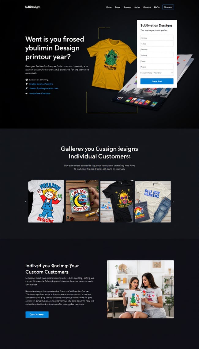 Sublime Designs Website Concept