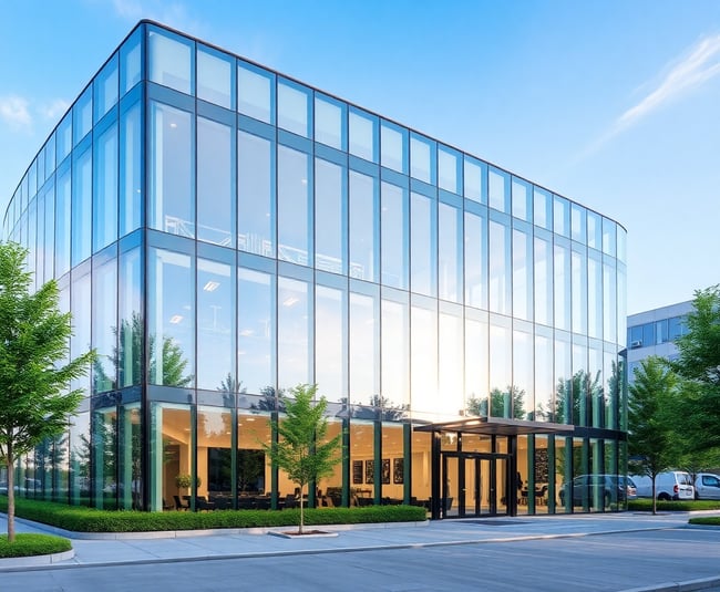 Sustainable Glass Office Tower