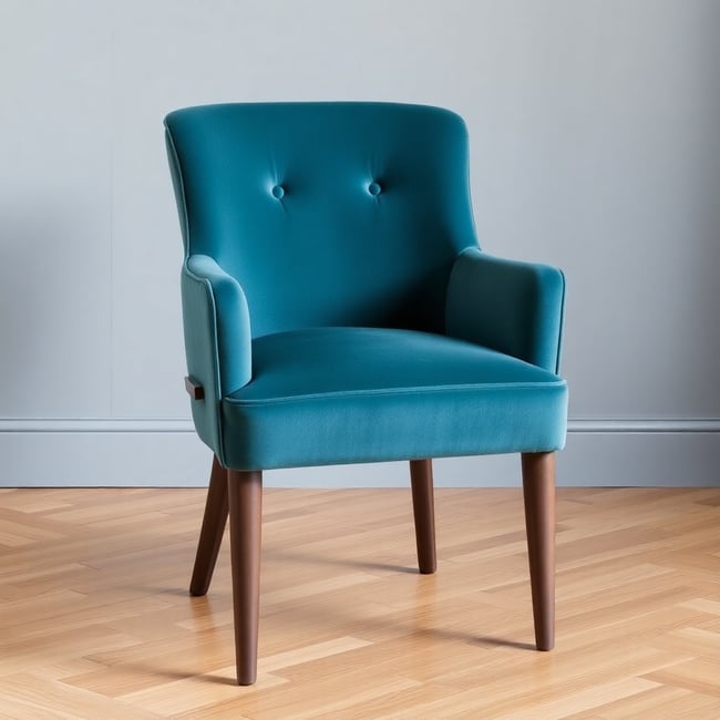 Teal Velvet Dining Chair