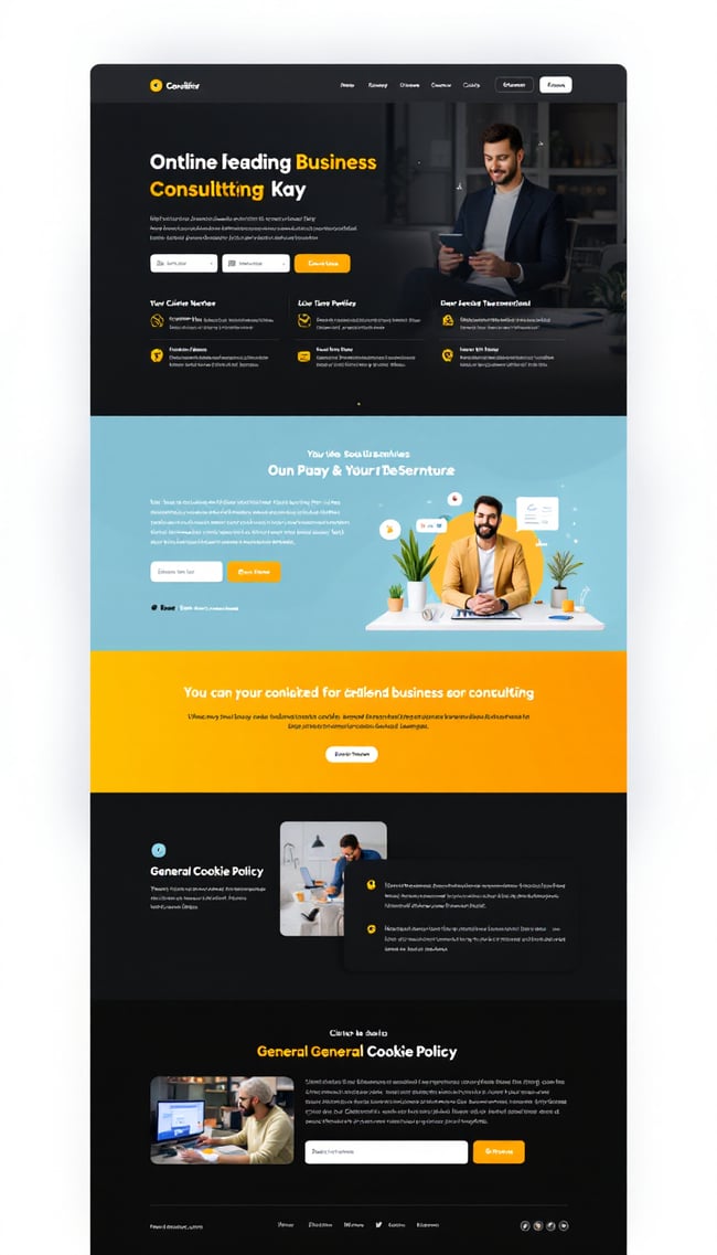 Business Consulting Website Layout