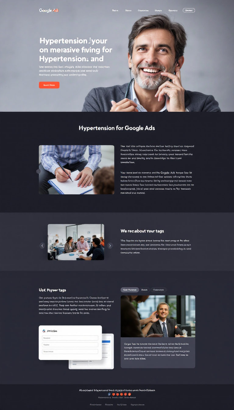 Hypertension Awareness Webpage Concept