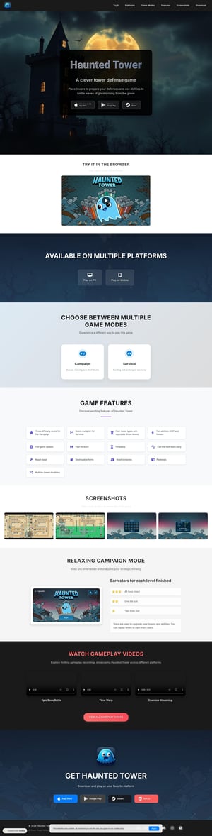 Haunted Tower - A Clever Tower Defense Game for PC and Mobile
