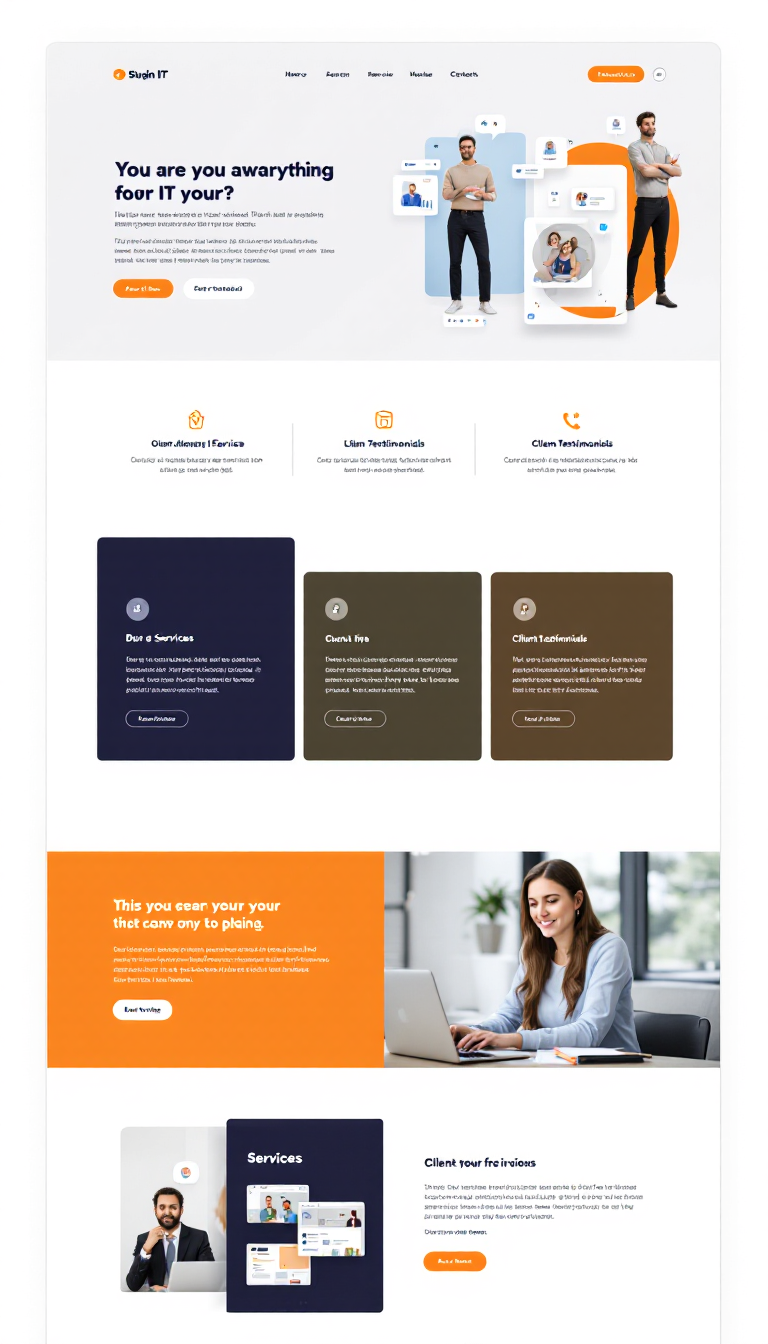 IT Business One-Page Website Design